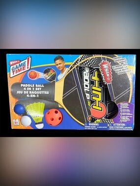 Game Time Paddle Ball 4-in-1 Set - brand new